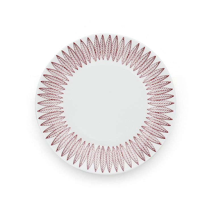 グスタフスベリ（Gustavsberg） サリックス/Salix レッド プレート 18cm