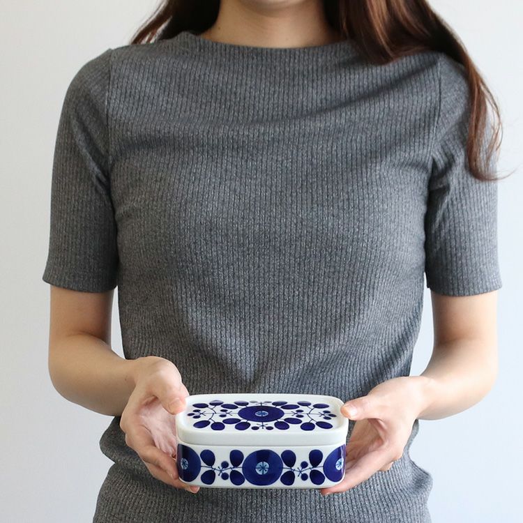 白山陶器 ブルーム バターケース 15cm