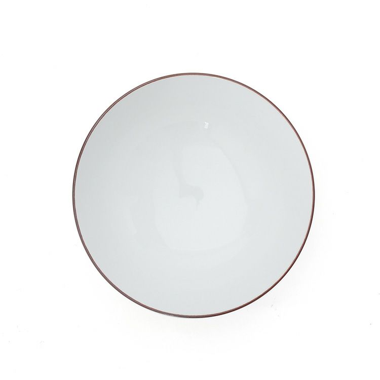 白山陶器 ねじり梅 4寸飯碗 赤