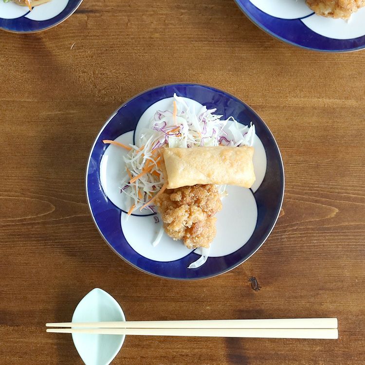 白山陶器 ねじり梅 5寸和皿 15.5cm 青 | soluno