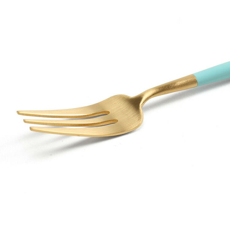 クチポール（Cutipol） ゴア/GOA ターコイズマットゴールド ケーキフォーク