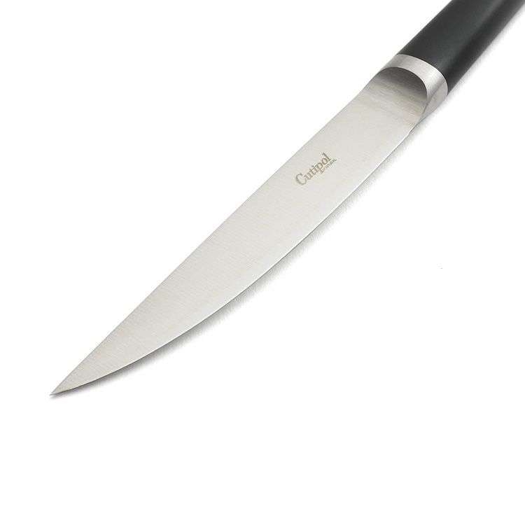 クチポール（Cutipol） リブ/RIB ブラック ステーキナイフ 2点セット 化粧箱付