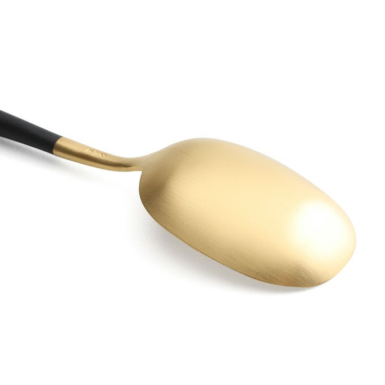 クチポール（Cutipol） ナウ/NAU ブラックマットゴールド ディナースプーン