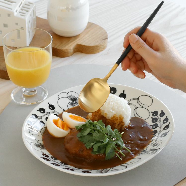 クチポール（Cutipol） ナウ/NAU ブラックマットゴールド ディナースプーン