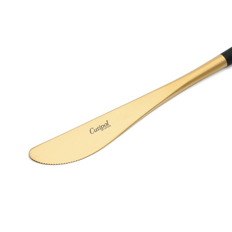 クチポール（Cutipol） ナウ/NAU ブラックマットゴールド デザートナイフ