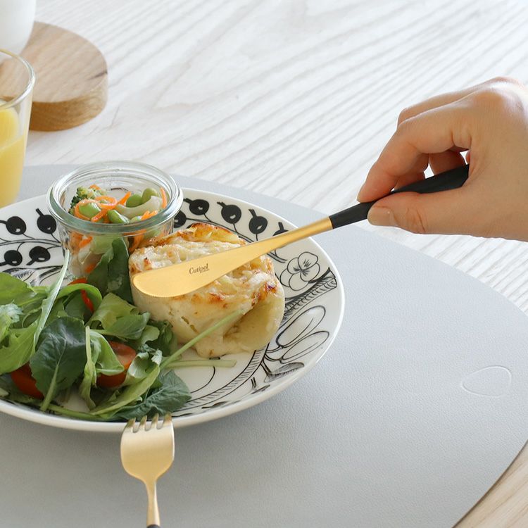 クチポール（Cutipol） ナウ/NAU ブラックマットゴールド デザートナイフ