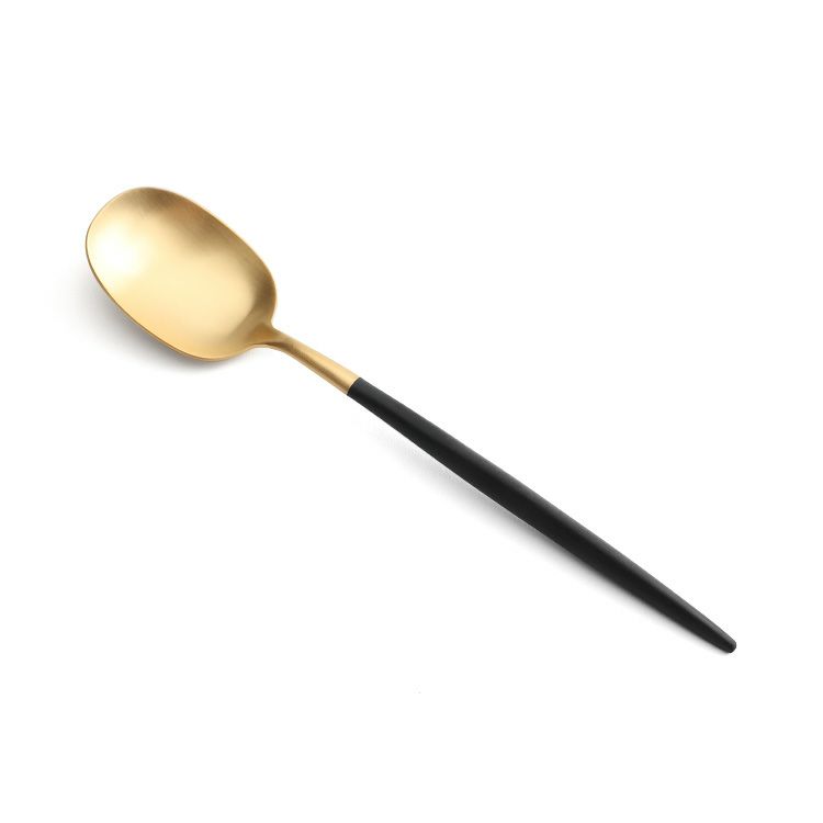 クチポール（Cutipol） ナウ/NAU ブラックマットゴールド ディナー6点セット 化粧箱付