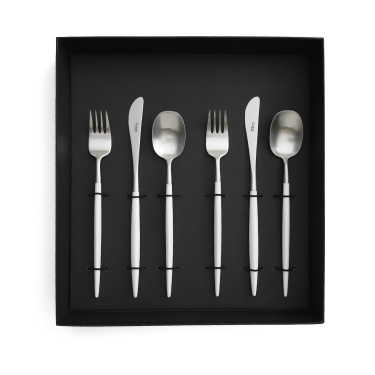 クチポール（Cutipol） ナウ/NAU ホワイト デザート6点セット 化粧箱付