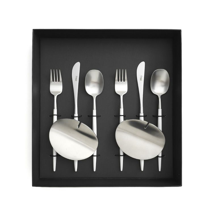 クチポール（Cutipol） ナウ/NAU ホワイト デザート8点セット 化粧箱付