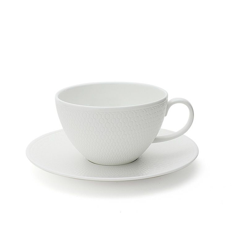 ウェッジウッド（WEDGWOOD） ジオ/Gio ホワイト ティーカップ＆ソーサー 340mｌ