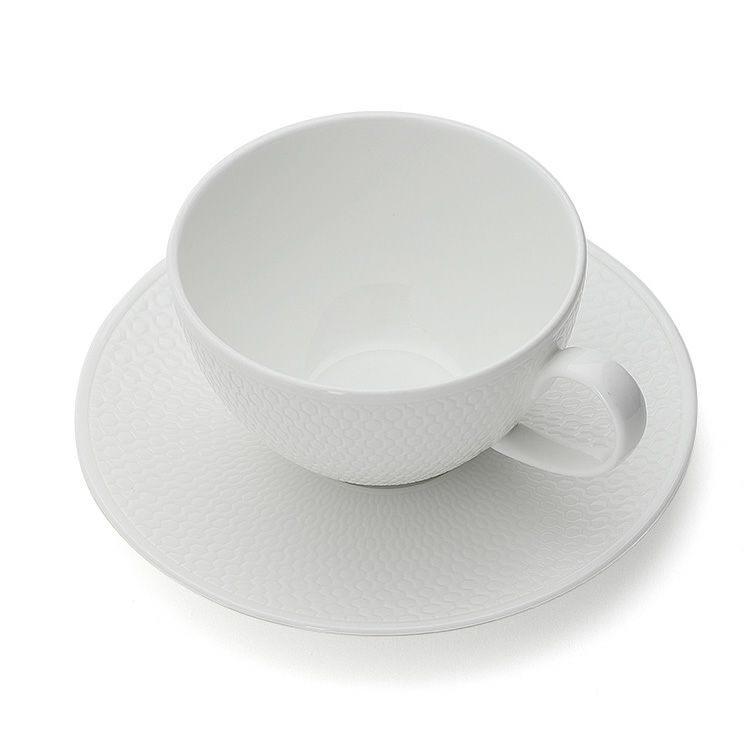 ウェッジウッド（WEDGWOOD） ジオ/Gio ホワイト ティーカップ＆ソーサー 340mｌ