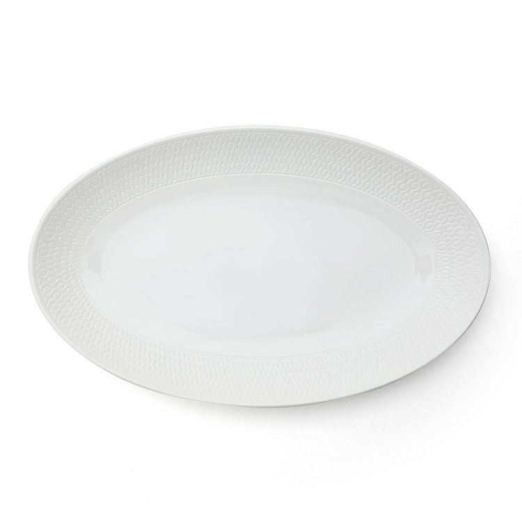 ウェッジウッド（WEDGWOOD） ジオ/Gio ホワイト オーバルディッシュプレート 26cm