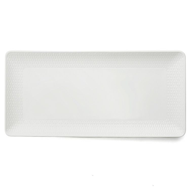 ウェッジウッド（WEDGWOOD） ジオ/Gio ホワイト ロングトレイ 28cm