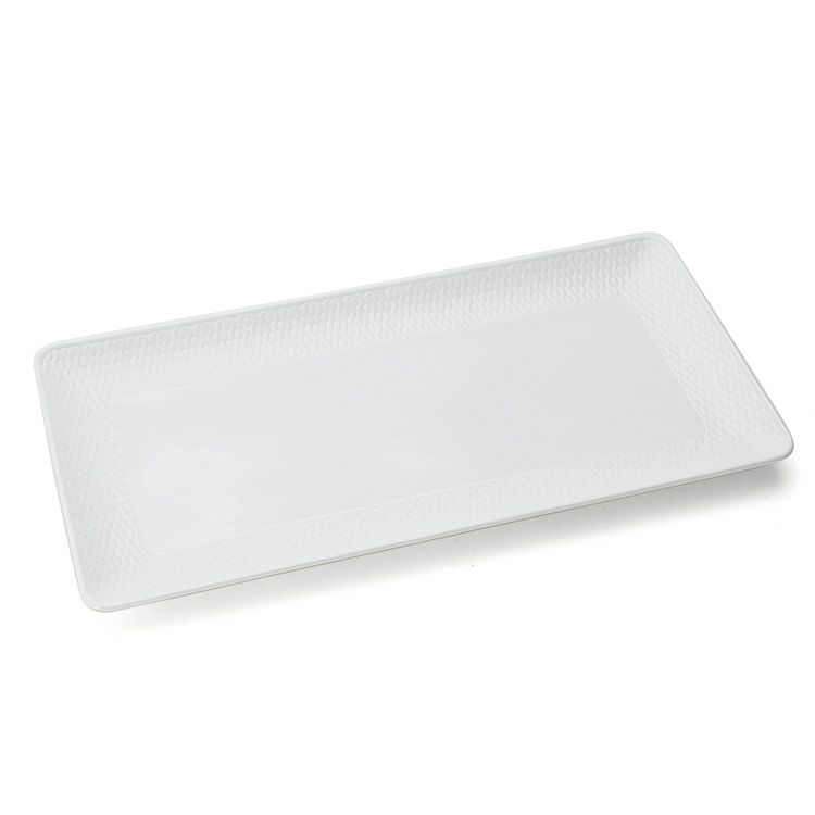 ウェッジウッド（WEDGWOOD） ジオ/Gio ホワイト ロングトレイ 28cm