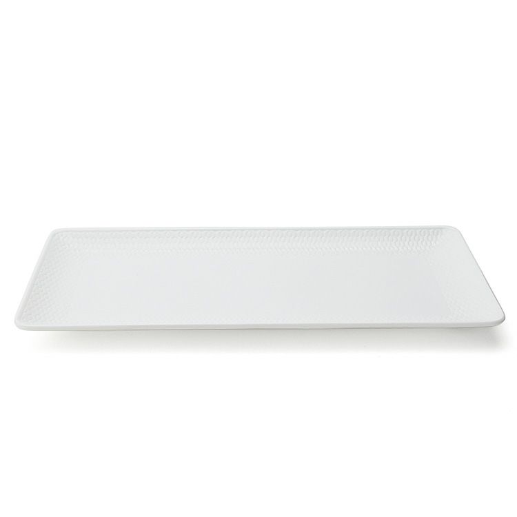 ウェッジウッド（WEDGWOOD） ジオ/Gio ホワイト ロングトレイ 28cm