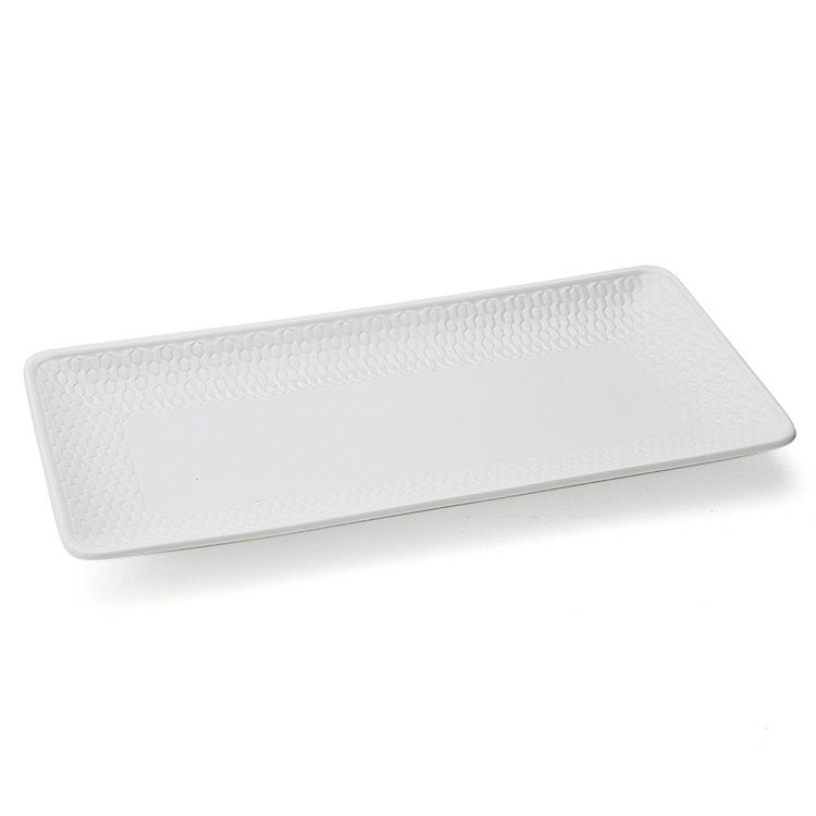 ウェッジウッド（WEDGWOOD） ジオ/Gio ホワイト ロングトレイ 21cm