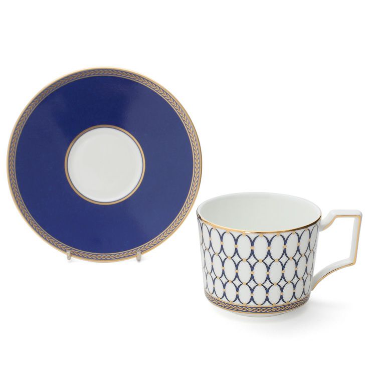 ウェッジウッド（WEDGWOOD） ルネッサンス ゴールド ブルー ティーカップ＆ソーサー 250mｌ