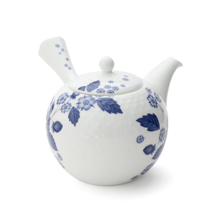 ウェッジウッド（WEDGWOOD） ストロベリー ブルーム インディゴ ジャパニーズティーポット