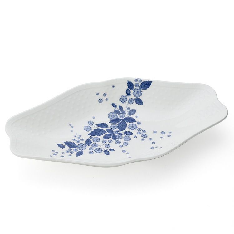 ウェッジウッド（WEDGWOOD） ストロベリー ブルーム インディゴ マルチディッシュ 31ｃｍ
