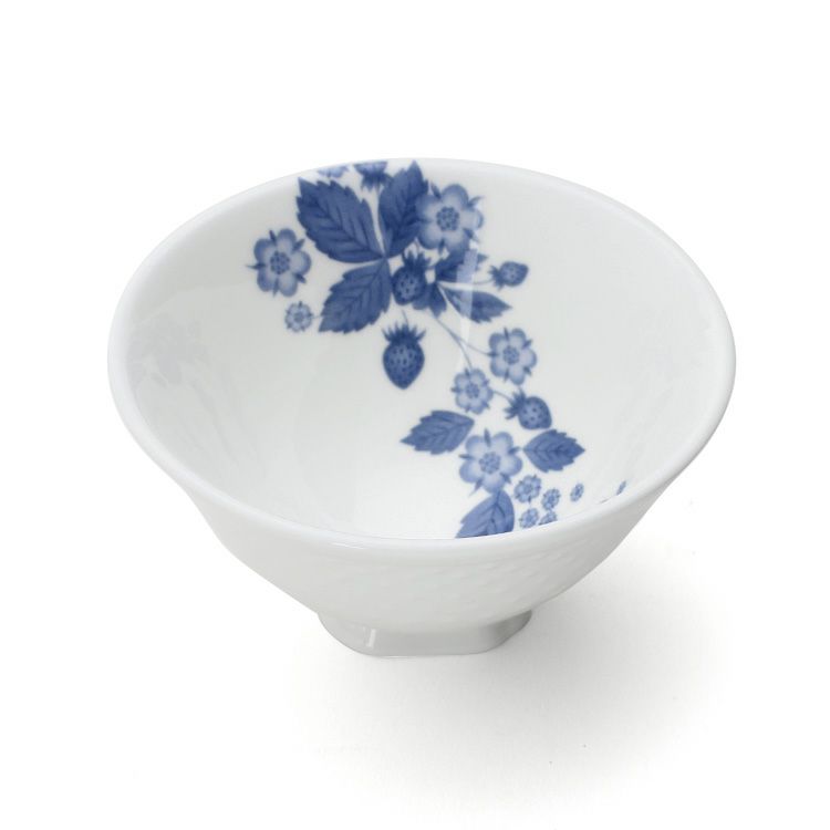 ウェッジウッド（WEDGWOOD） ストロベリー ブルーム インディゴ ライスボウル Lサイズ