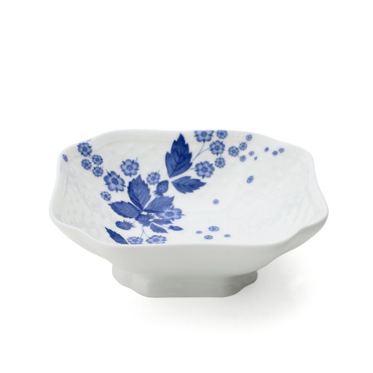 ウェッジウッド（WEDGWOOD） ストロベリー ブルーム インディゴ スモールボウル