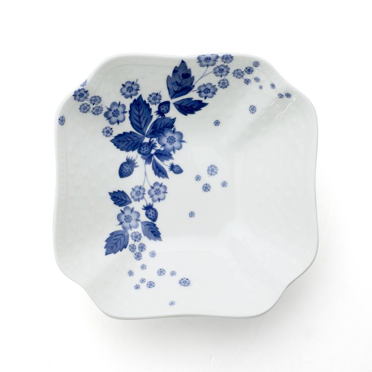 ウェッジウッド（WEDGWOOD） ストロベリー ブルーム インディゴ スモールボウル