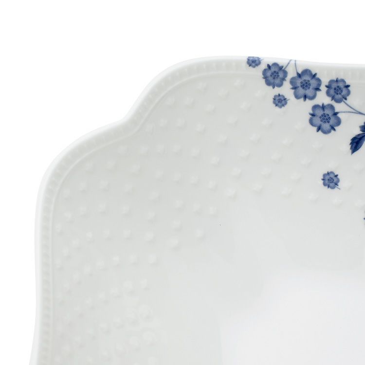 ウェッジウッド（WEDGWOOD） ストロベリー ブルーム インディゴ スクエアルボウル