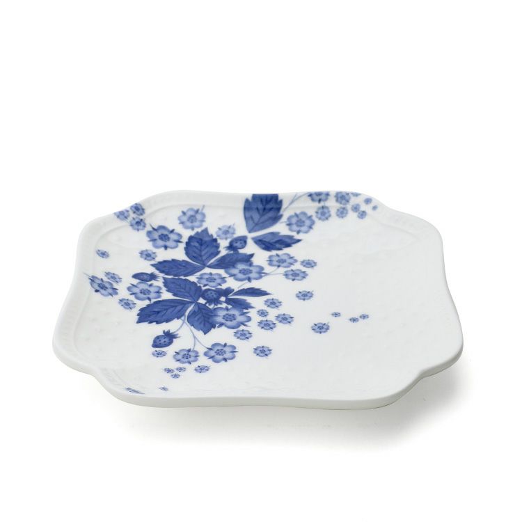 ウェッジウッド（WEDGWOOD） ストロベリー ブルーム インディゴ スモールプレート