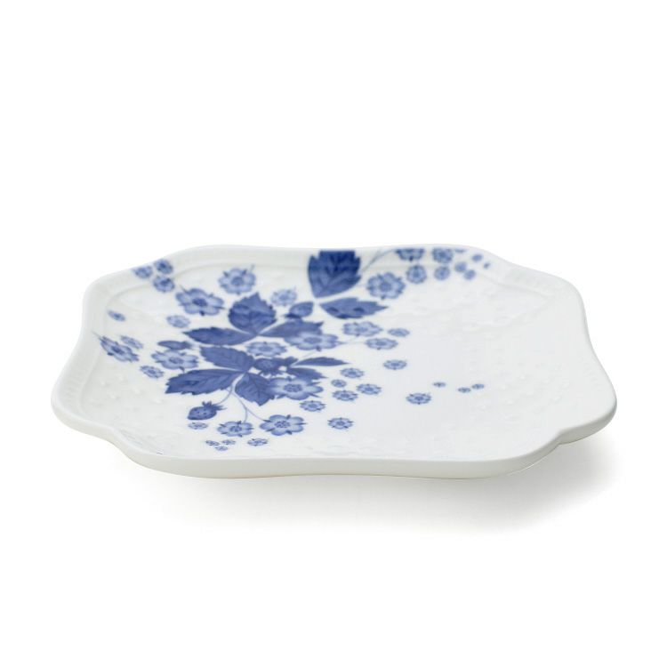 ウェッジウッド（WEDGWOOD） ストロベリー ブルーム インディゴ スモールプレート