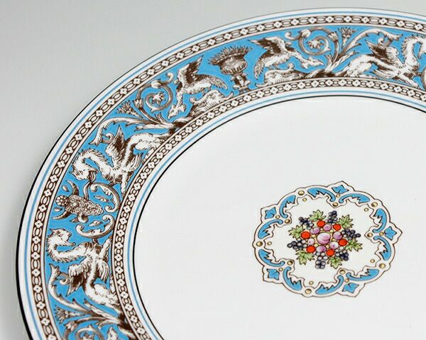 ウェッジウッド（WEDGWOOD） フロレンティーンターコイズ/Florentine Turquoise プレート 20cm