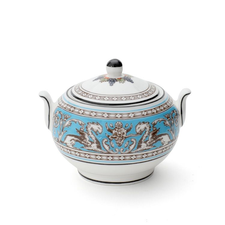 ウェッジウッド（WEDGWOOD） フロレンティーンターコイズ/Florentine Turquoise シュガーボックス