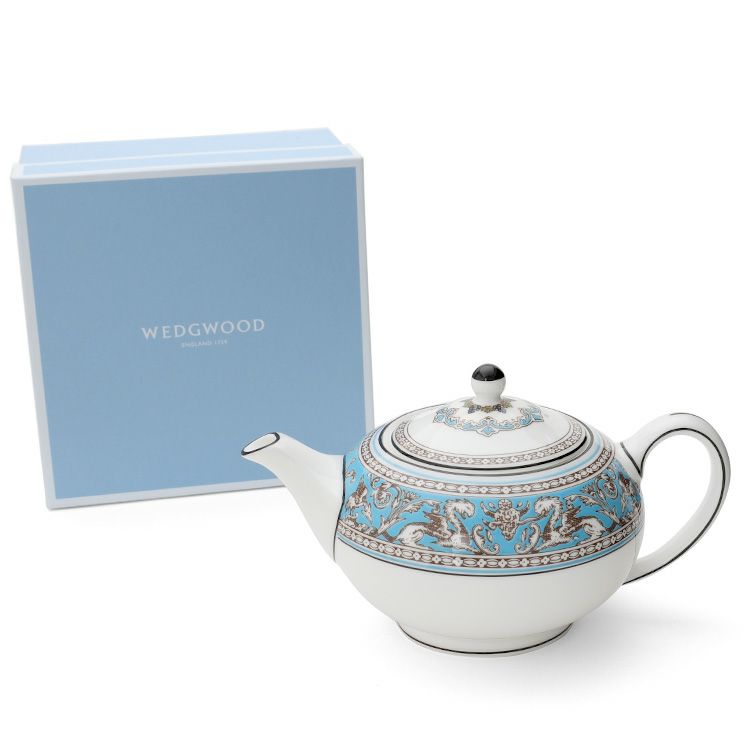 ウェッジウッド（WEDGWOOD） フロレンティーンターコイズ/Florentine Turquoise ティーポット 600ml