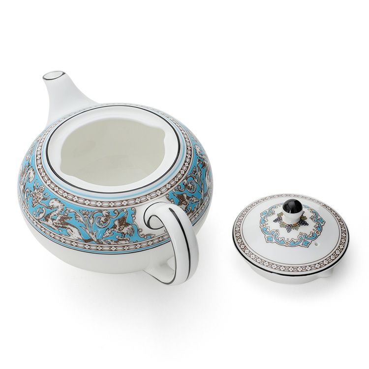 ウェッジウッド（WEDGWOOD） フロレンティーンターコイズ/Florentine Turquoise ティーポット+ シュガーボックス+ クリーマー