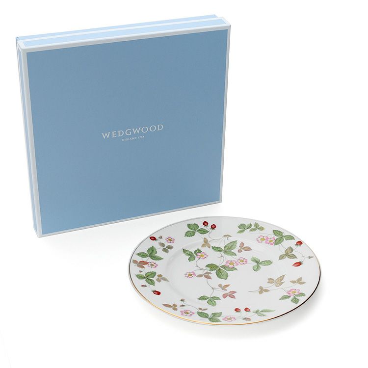 ウェッジウッド（WEDGWOOD） ワイルドストロベリー/Wild Strawberry ホワイト プレート 23cm