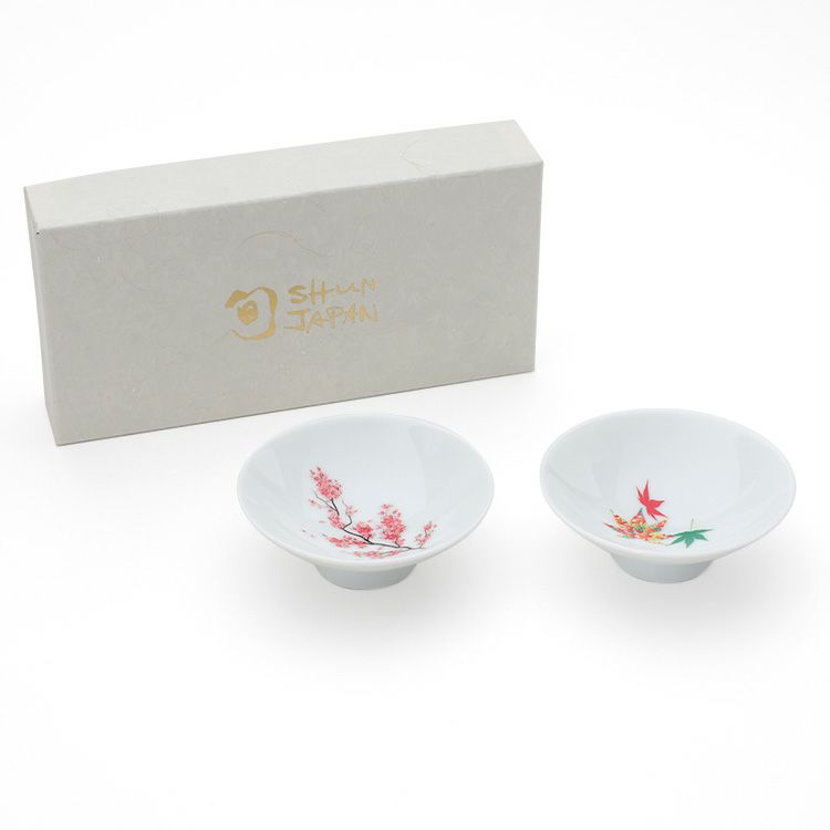 丸モ高木陶器 ホワイト 温感 平盃 ペア