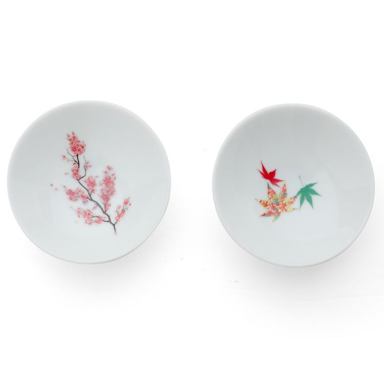 丸モ高木陶器 ホワイト 温感 平盃 ペア