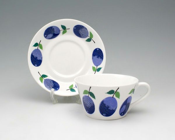 グスタフスベリ（Gustavsberg） スピサ・リブ/Spisa Ribb ティーカップ＆ソーサー + プレート 18cm