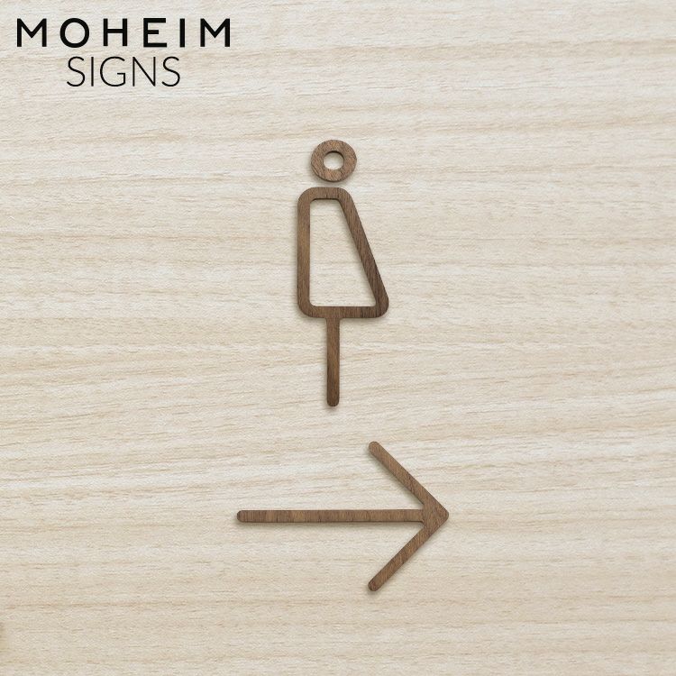 モヘイム（MOHEIM） サインズ/SIGNS 天然木 ピクトグラムB