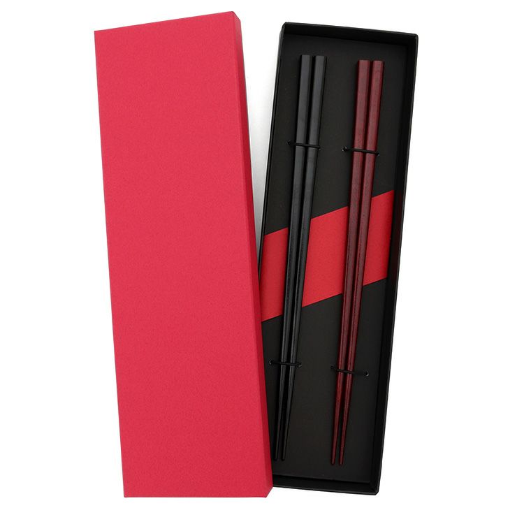 我戸幹男商店 紅桜/夜桜 箸二膳セット（化粧箱付き）