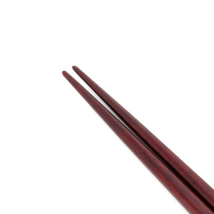 我戸幹男商店 凛 赤拭漆/黒拭漆 箸二膳セット（化粧箱付き）
