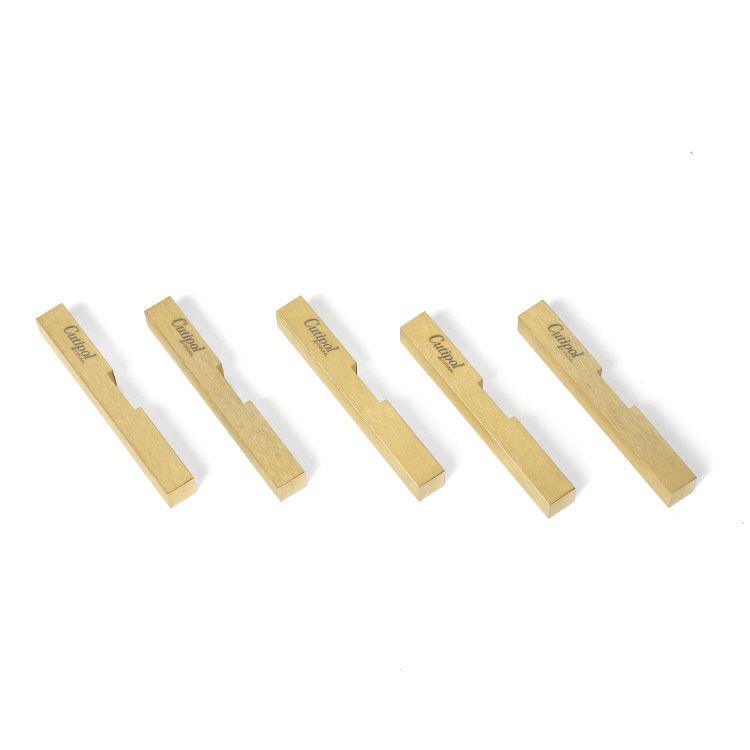 クチポール（Cutipol） マットゴールド 箸置き（ロゴ入り） 箱付 5点セット 【ラッピング無料/送料無料】