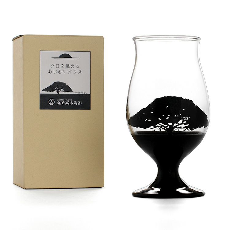 丸モ高木陶器 夕日を眺めるグラス あじわい
