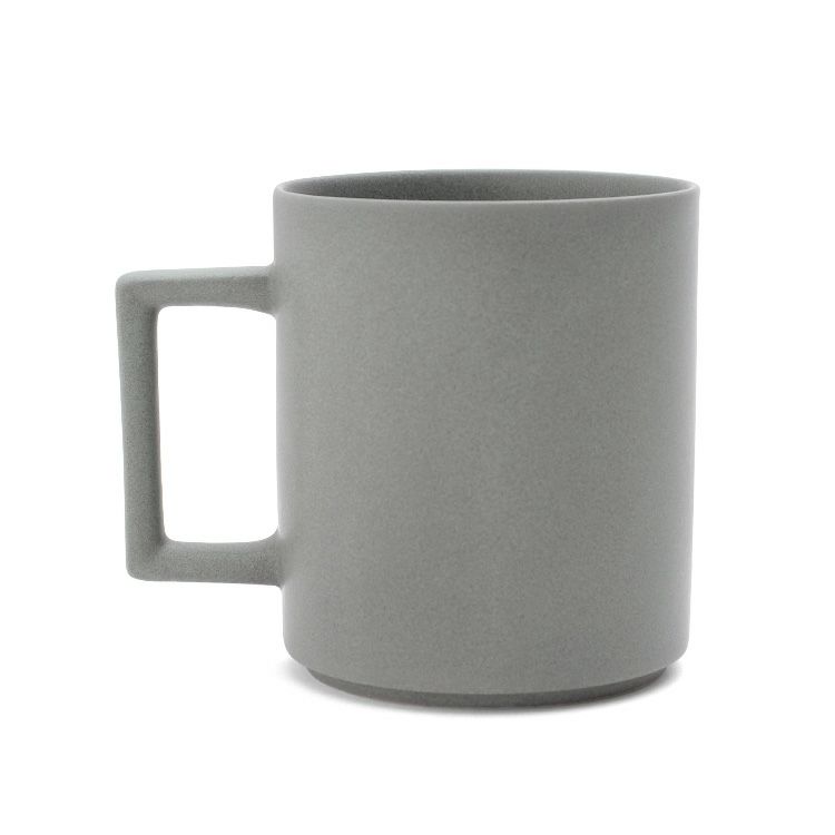 丸モ高木陶器 マットライトグレー 温感マグカップ