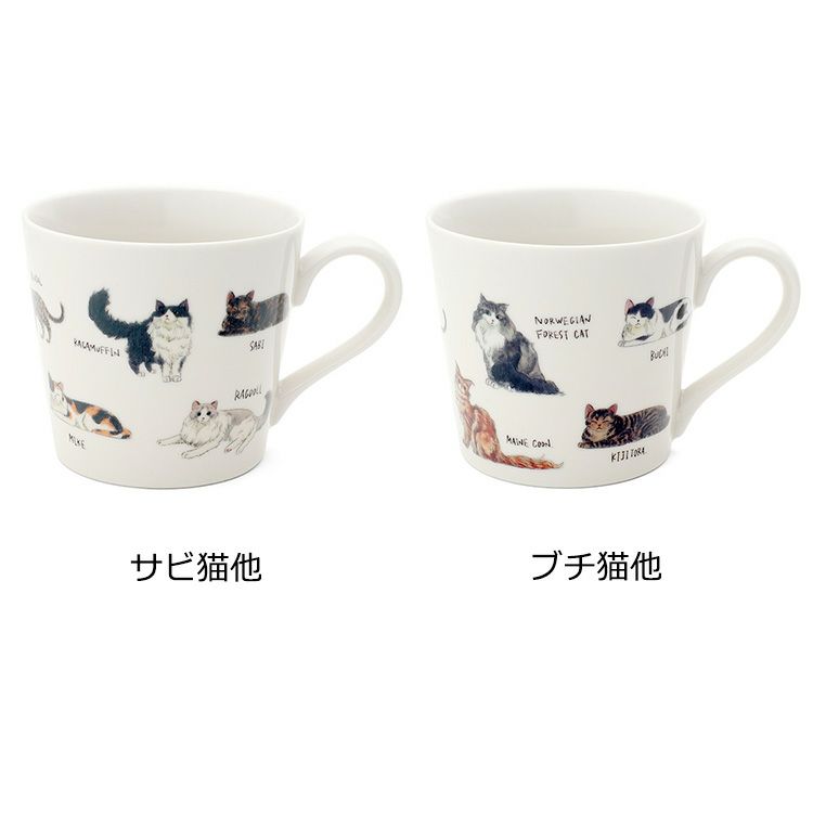 丸モ高木陶器 温感ゆる猫マグカップ