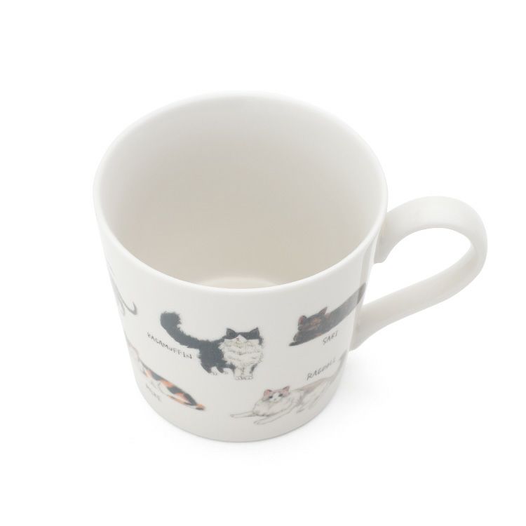 丸モ高木陶器 温感ゆる猫マグカップ