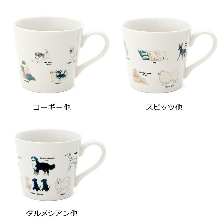 丸モ高木陶器 温感ゆる犬マグカップ