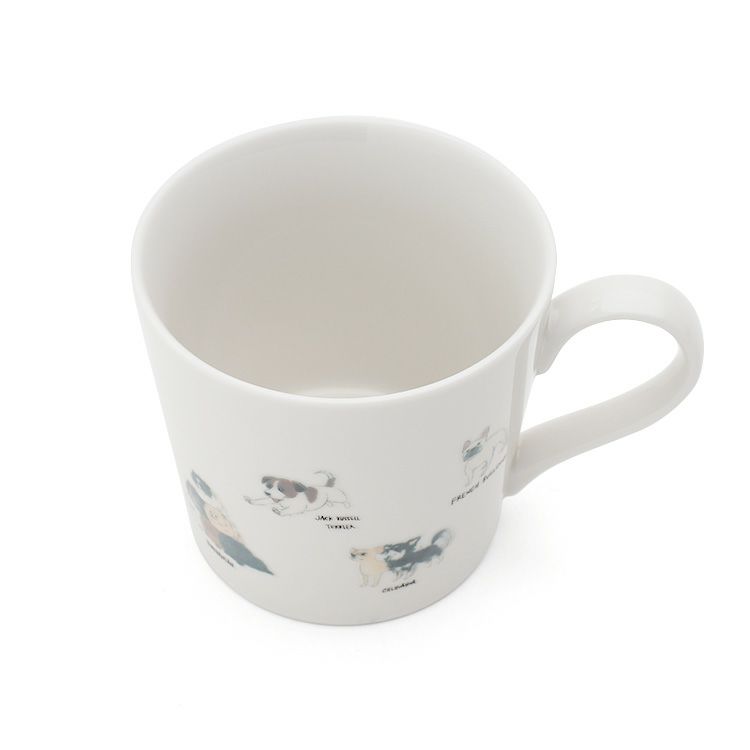 丸モ高木陶器 温感ゆる犬マグカップ