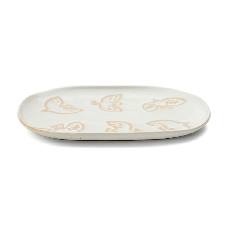 カネサン1893（KANESAN1893） トリトハ ナデ角大皿