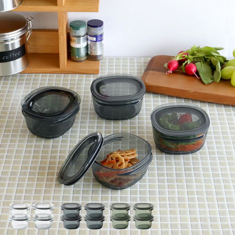 ライクイット（like-it） 調理ができる保存容器 S（4個組）