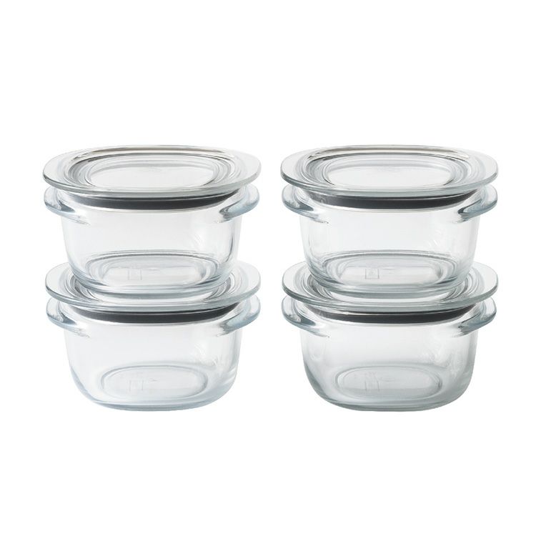 ライクイット（like-it） 調理ができる保存容器 S（4個組）